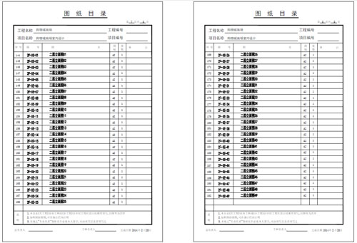 商場(chǎng)深化設(shè)計(jì)施工圖圖紙目錄4