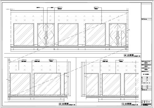 商場(chǎng)深化設(shè)計(jì)施工圖負(fù)一層立面圖09-10