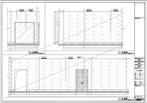 商場(chǎng)深化設(shè)計(jì)施工圖負(fù)一層立面圖10-11
