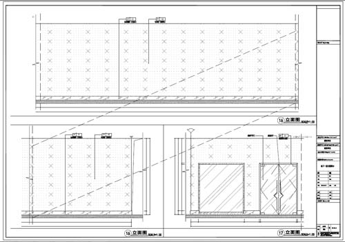 商場(chǎng)深化設(shè)計(jì)施工圖負(fù)一層立面圖16-17