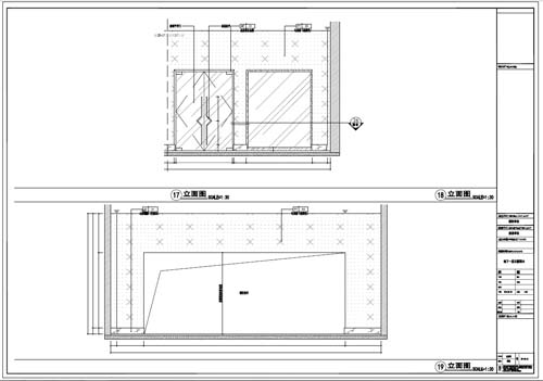 商場(chǎng)深化設(shè)計(jì)施工圖負(fù)一層立面圖17-19