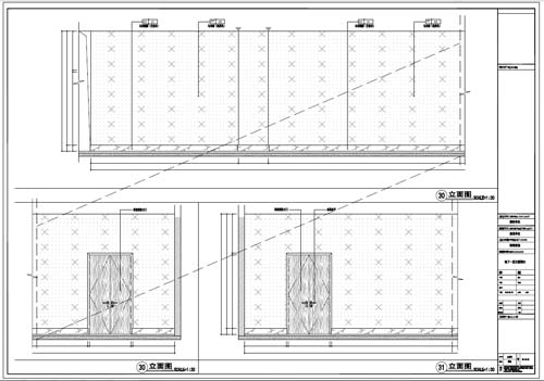 商場(chǎng)深化設(shè)計(jì)施工圖負(fù)一層立面圖30-31