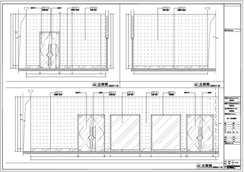 商場(chǎng)深化設(shè)計(jì)施工圖負(fù)一層立面圖40-43