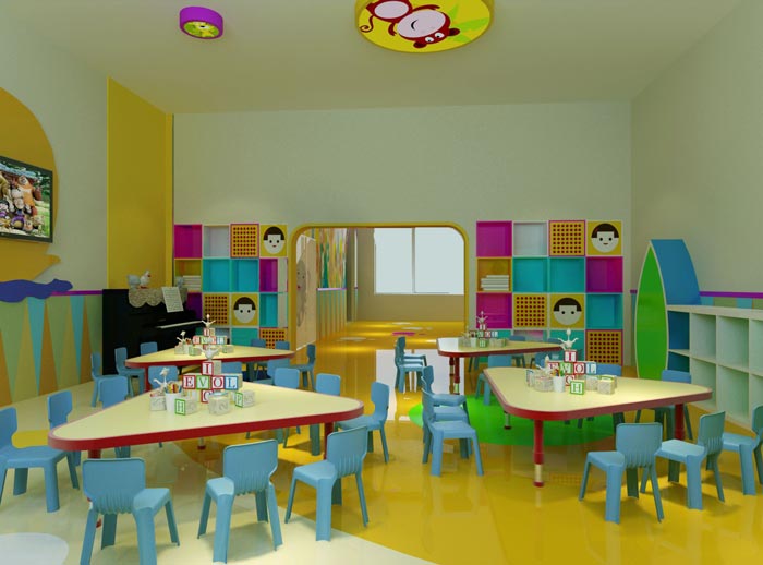 幼兒教育機構(gòu)教室裝修設(shè)計案例