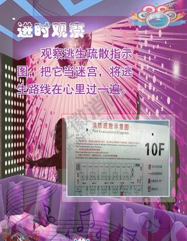 酒吧、KTV火災(zāi)逃生方法1效果圖
