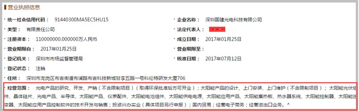 科技有限公司經(jīng)營范圍截圖