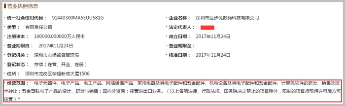 數(shù)碼科技有限公司經(jīng)營范圍截圖