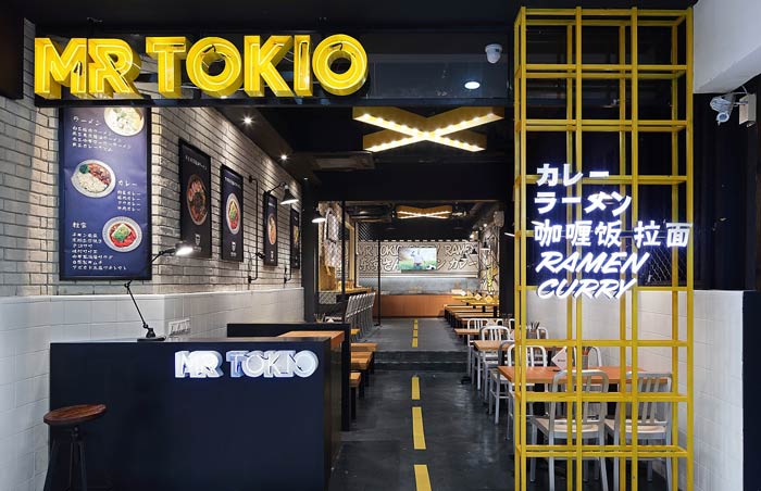 日式快餐店隔斷裝修設(shè)計效果圖