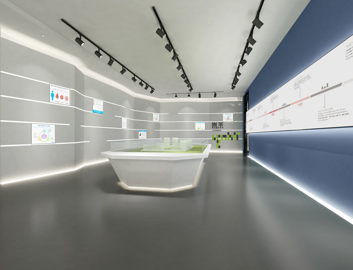 艾森醫(yī)藥辦公室展廳裝修設計效果圖